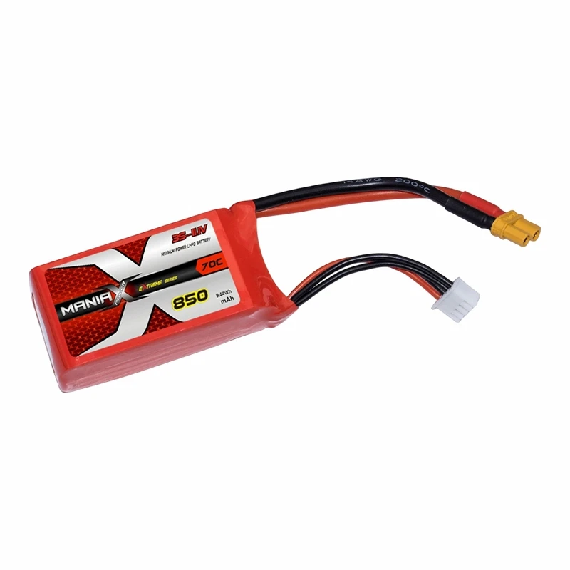 Baterie Lipo 3S-11.1V 850mAh 70C
