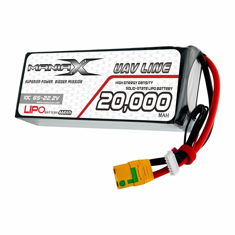 Baterie pentru dronă și UAV ManiaX Solid-Lipo 6S-22,2V 20.000 mAH 10C