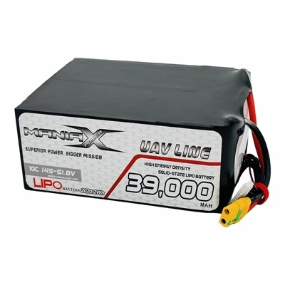 Baterie pentru dronă și UAV ManiaX Solid-Lipo 14S-51,8V 39.000 mAH 10C